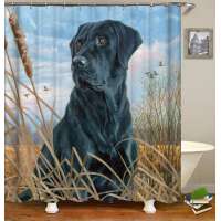 i@home wholesale shower curtains  dog fabric digital printing bathroom waterproof custom shower curtain